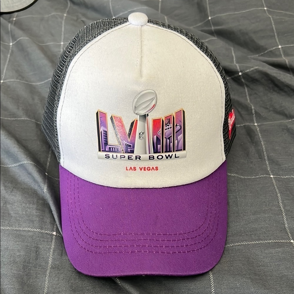 Super Bowl LVIII Las Vegas Budweiser Trucker Snapback Hat